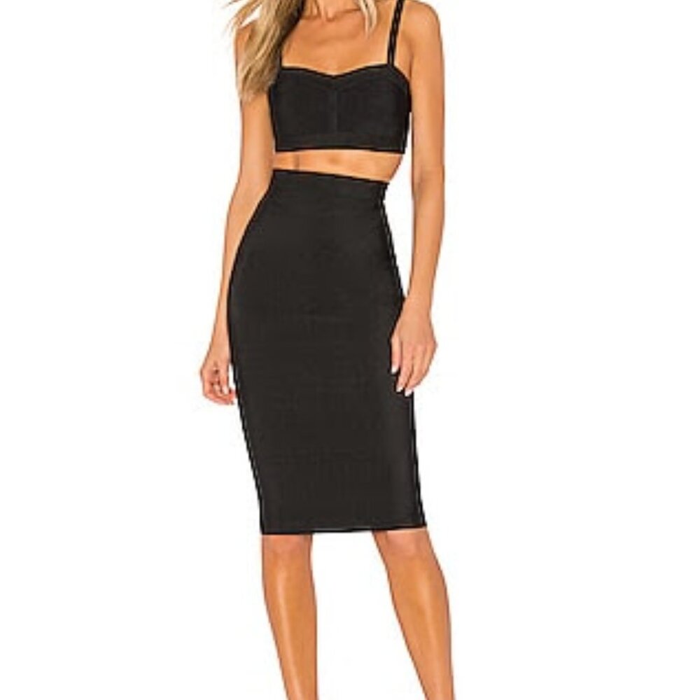 superdown Emilia Skirt Set in Black - size L